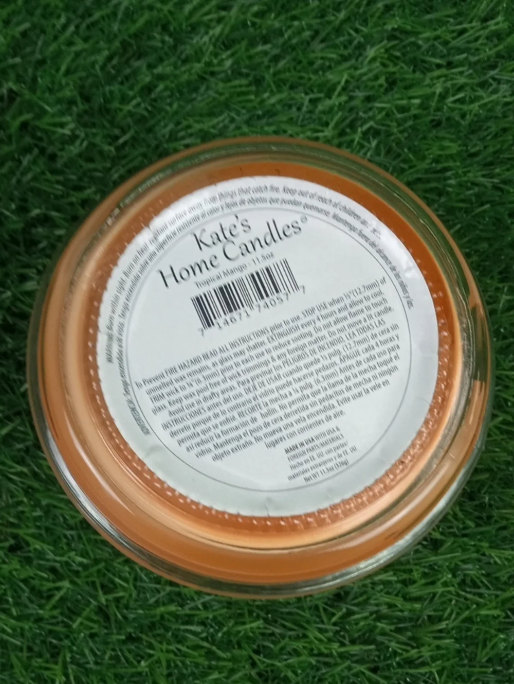 ⛱️🍒 Kate's Home Tropical Mango Scented Candle